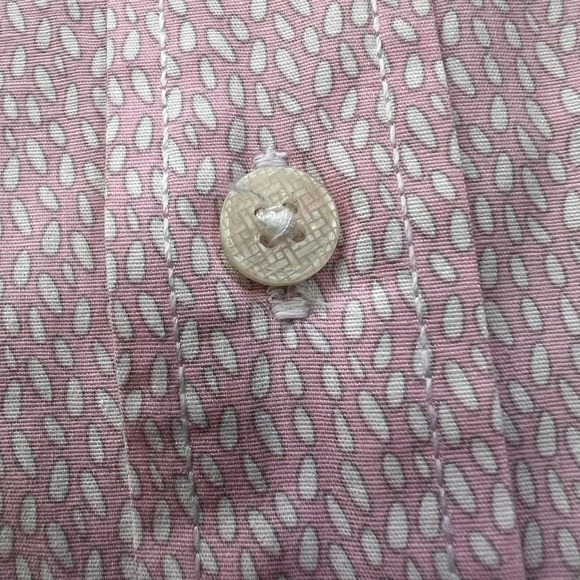 COLOURS by‎ ALEXANDER JULIAN Button Up Shirt Mens XL Pink Preppy All Over Print - Picture 4 of 9